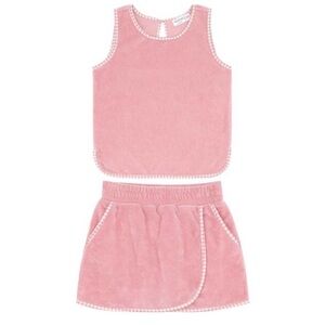 Minnow Girls French Terry Tank Top and Skort Set 3/4T